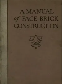 A manual of face brick construction — American Face Brick Association cover
