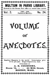Volume of anecdotes — Anonymous cover