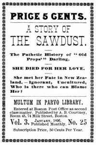 A story of the sawdust: The pathetic history of "Old Props'" darling — Anonymous cover