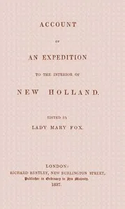 Account of an expedition to the interior of New Holland — Richard Whately cover