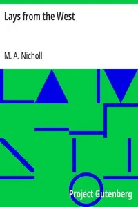 Lays from the West — M. A. Nicholl cover