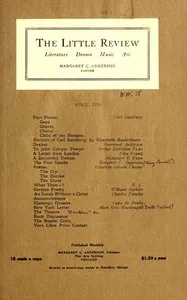 The Little Review, April 1916 (Vol. 3, No. 2) cover