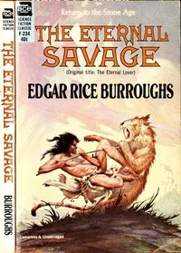 The eternal savage — Edgar Rice Burroughs cover