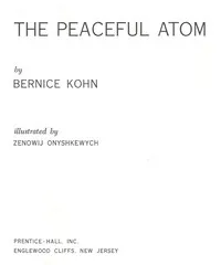 The peaceful atom — Bernice Kohn Hunt cover