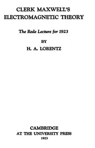 Clerk Maxwell's electromagnetic theory cover