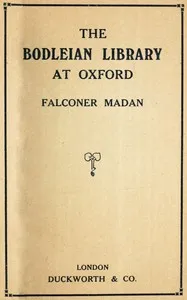 The Bodleian Library at Oxford cover
