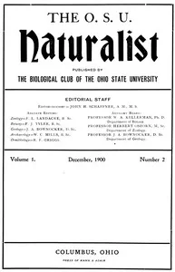 The O. S. U. Naturalist, Vol. 1, No. 2, December, 1900 — Ohio State University. Biological Club cover