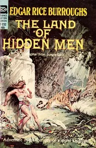 The land of hidden men — Edgar Rice Burroughs cover