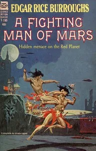A fighting man of Mars — Edgar Rice Burroughs cover