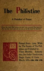 The Philistine: a periodical of protest (Vol. II, No. 4, March 1896) cover