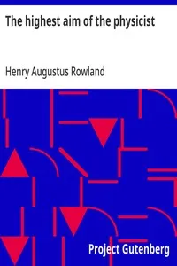 The highest aim of the physicist cover