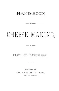Hand-book on cheese making cover