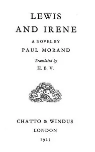 Lewis and Irene — Paul Morand cover