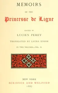 Memoirs of the Princesse de Ligne, Vol. 2 (of 2) — Apolonia Helena Massalska cover
