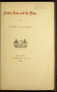 Father Tom and the Pope: Or, a night in the Vatican cover