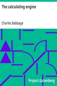 The calculating engine cover