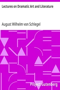 Lectures on Dramatic Art and Literature cover
