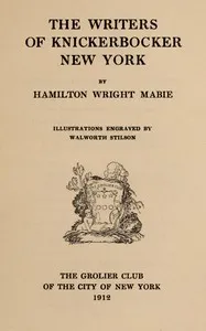 Writers of Knickerbocker New York — Hamilton Wright Mabie cover