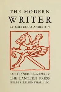 The modern writer — Sherwood Anderson cover