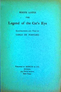White Lotus, the legend of the cat's eye — Carlo de Fornaro cover