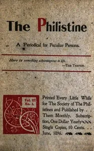 The Philistine: a periodical for peculiar persons (Vol. III, No. 1, June 1896) cover