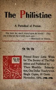 The Philistine: a periodical of protest (Vol. III, No. 6, November 1896) — Various cover