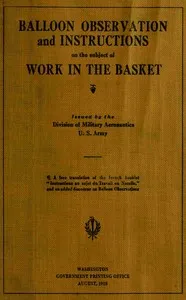 Balloon observation, and instructions on the subject of work in the basket cover