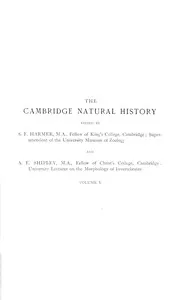The Cambridge natural history, Vol. 05 (of 10) — Adam Sedgwick cover
