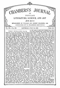 Chambers's Journal of Popular Literature, Science, and Art, fifth series, no. 132, vol. III, July 10, 1886 — Various cover