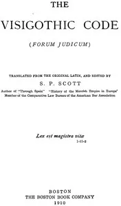 The Visigothic code : $b (Forum Judicum) — Anonymous cover