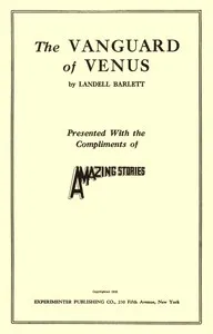 The vanguard of Venus — Landell Bartlett cover