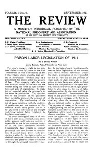 The Review, Volume I, No. 9, September 1911 — Various cover