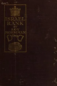 Israel Rank : $b The autobiography of a criminal — Roy Horniman cover