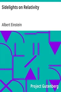 Sidelights on Relativity — Albert Einstein cover