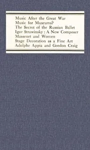 Music after the great war, and other studies — Carl Van Vechten cover