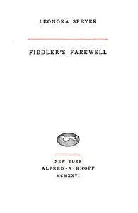 Fiddler's farewell cover