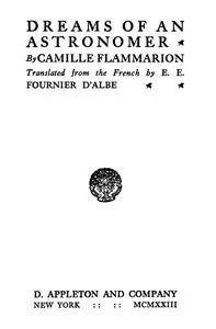 Dreams of an astronomer — Camille Flammarion cover
