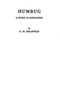 Humbug : $b a study in education cover