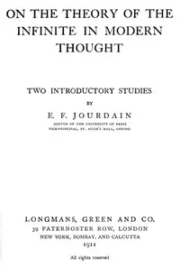 On the theory of the infinite in modern thought: Two introductory studies cover