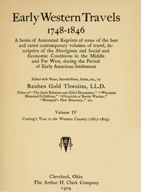 Cuming's tour to the western country (1807-1809) cover