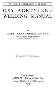 Oxy-acetylene welding manual — Lorn Campbell cover