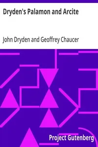 Dryden's Palamon and Arcite cover