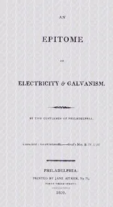 An epitome of electricity & galvanism — Jacob Green cover