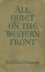 All quiet on the Western Front — Erich Maria Remarque cover