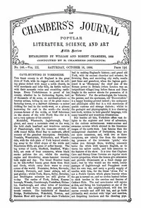 Chambers's Journal of Popular Literature, Science, and Art, fifth series, no. 146, vol. III, October 16, 1886 — Various cover