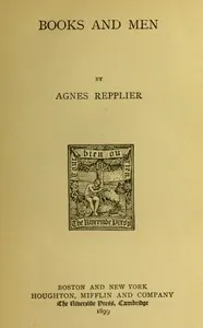 Books and men — Agnes Repplier cover