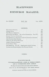 Blackwood's Edinburgh Magazine, Vol. 67, No. 415, May, 1850 — Various cover