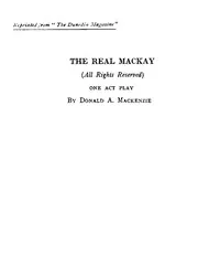 The real Mackay — Donald A. (Donald Alexander) Mackenzie cover