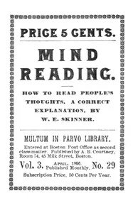 Mind reading : $b How to read people's thoughts — W. E. (William E.) Skinner cover