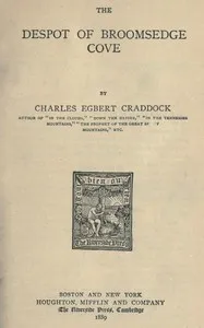 The despot of Broomsedge Cove — Charles Egbert Craddock cover